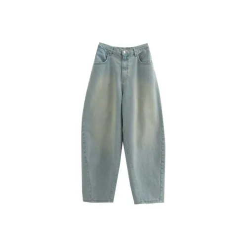 LOWEAR Винтажные синие джинсовые штаны Ballon женские