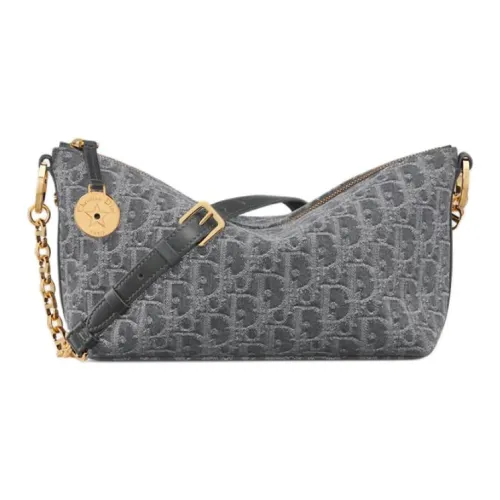 DIOR Diorstar Hobo Хлопок Хобо Сумка Сумка через плечо Женская Серый