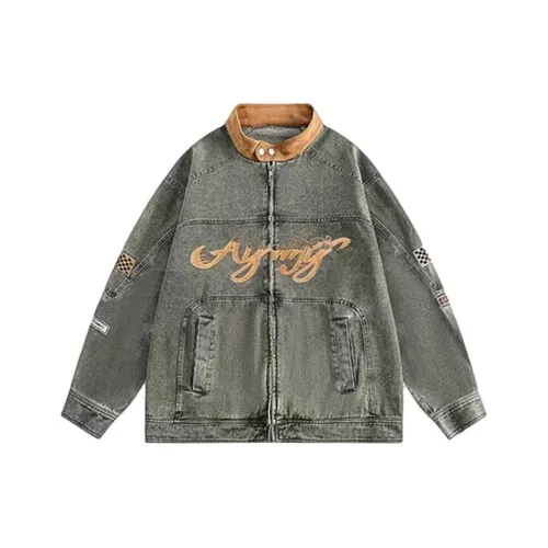 XIAOLIZI Синий Унисекс Джинсовые куртки