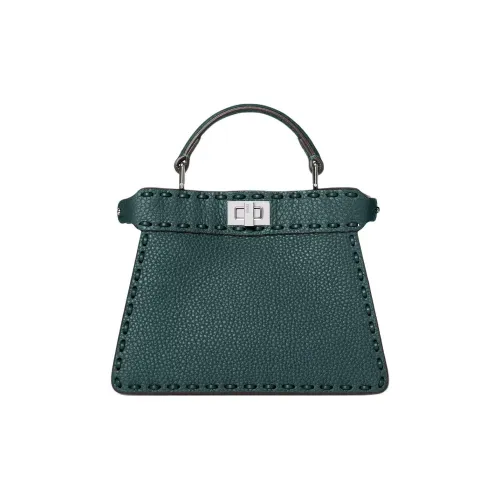 FENDI Peekaboo ISeeU Телячья кожа Сумка Женская Зеленая