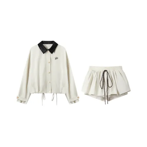 DGOLD Куртки Пальто Юбка Короткая Юбка 2 шт Наборы Одежды Женские