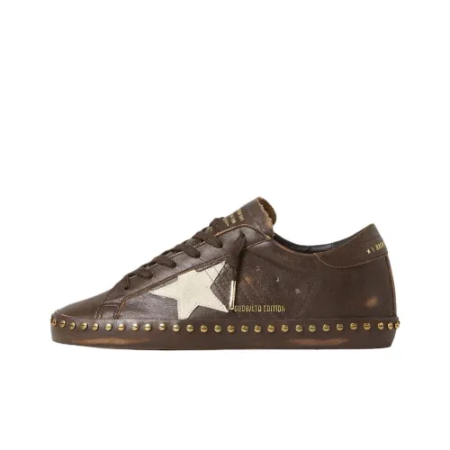 Golden Goose Супер Звезда Low Топ Скейтборд Кроссовки Женские Темно-Коричневый