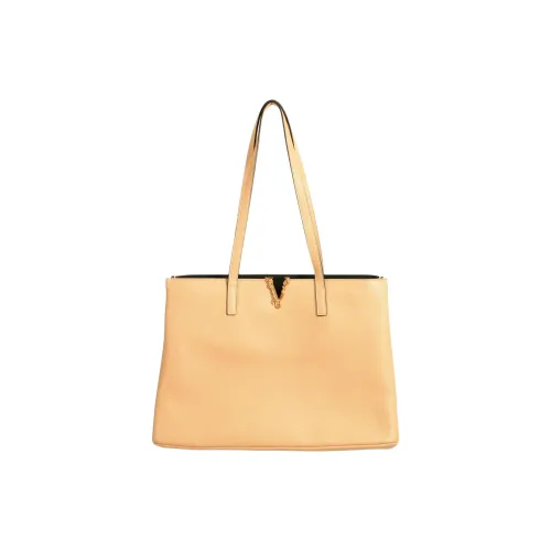 FANSIZHE Кожа Тоут Сумка Сумка для покупок Сумка Сумка через плечо Женская Бежевая