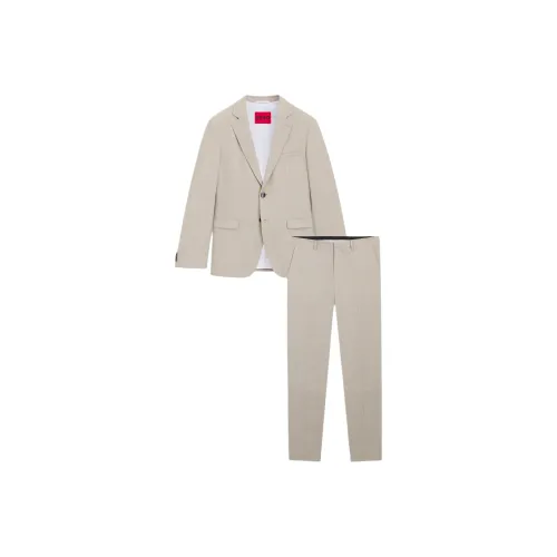 Hugo Boss Бежевый Мужской Бизнес-костюм