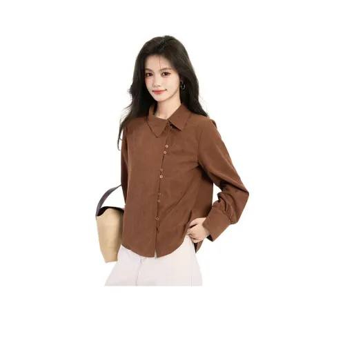 BVODE Коричневый Женские Рубашки