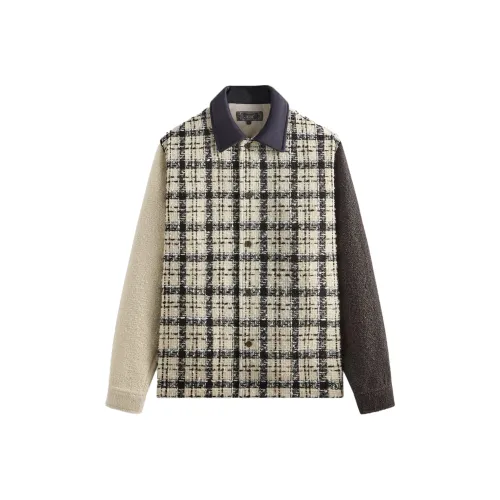 KITH Смешанный Твид Boxy Collared Overshirt Куртка Мужская