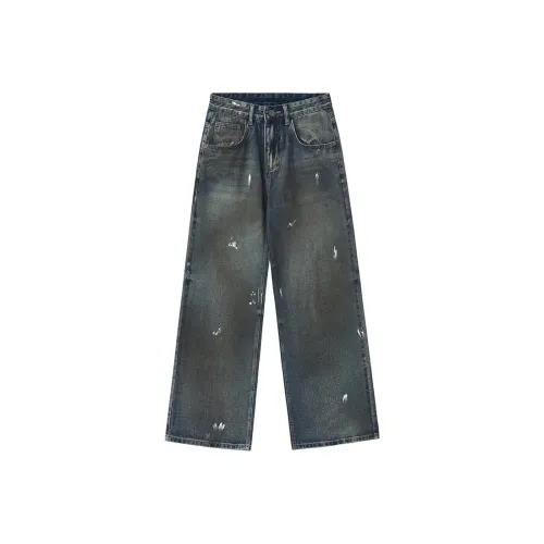 Stretch Cow Длинные Модные Джинсы Мужские