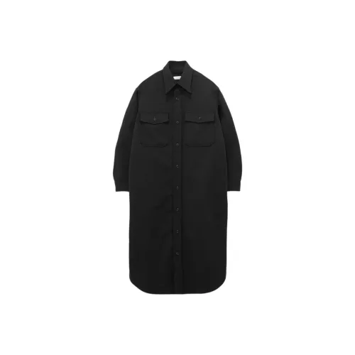 Nanamica FW25 ALPHADRY CPO Платье Длинное с длинными рукавами Женское