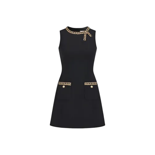 DITB Черные Женские Платья без Рукавов