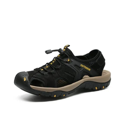 Kung Fu Partners Водоотталкивающая обувь сцепление быстросохнущая устойчивая к запахам пляжные сандалии мужские 2025