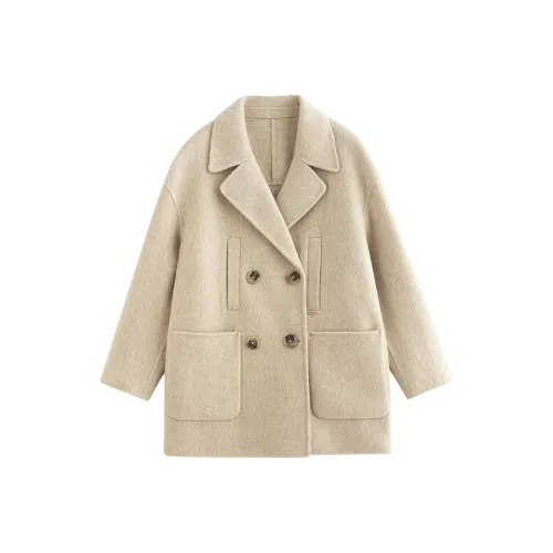 Inman Текстура Термический Элегантный TREASURE Совместный Бренд Уменьшение Предосенний Комплект Доступный Твид АУТТЕН Мода Куртка Женская