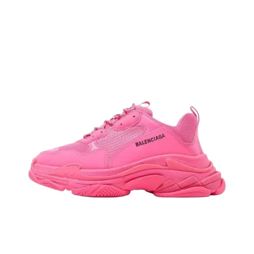 Balenciaga Triple S Low Топ Повседневная обувь Мужская Розовая