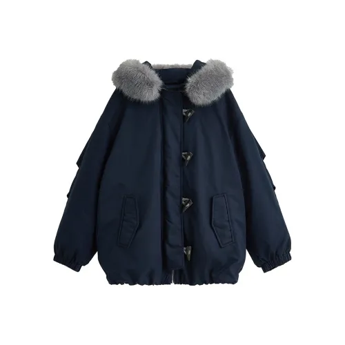 Inman Небольшой Длинный TREASURE Совместный Бренд Уменьшение Зимний ОСЕНЬ Мода ATMOSPHERE Пуховик Женские