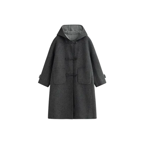 Inman Толстый Wa Текстурированный Essential Похудение Предосенний Комплект Дешевый Твид Осенний Модное Пальто Женское