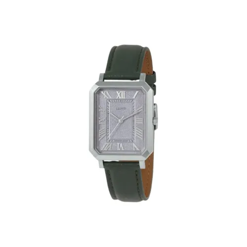 Lloyd Кварцевый механизм кожаный ремешок часы 31,5*38,5 мм мужские серый циферблат