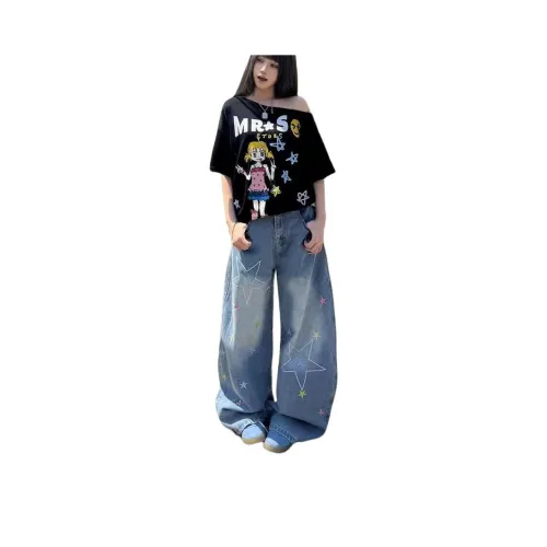 YEARNED Blue Women's Jeans YEARNED Синий Женские Джинсы