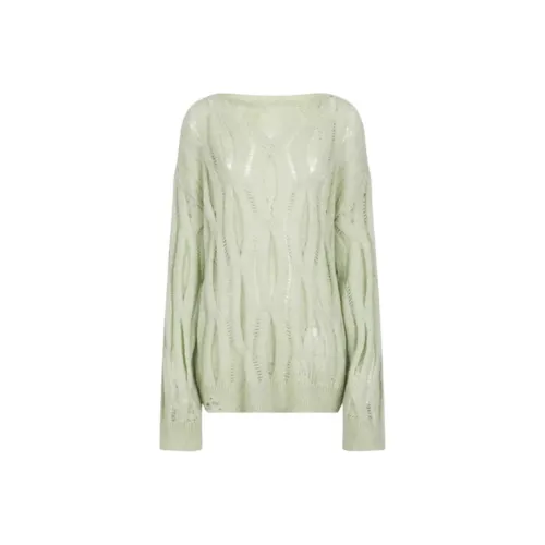 IUNOP Mint Mambo Hole Punch COVER UP Loose Fit Design Top Women's