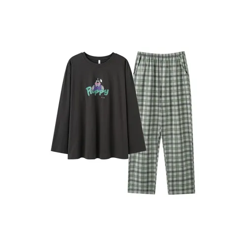 Qin Jing Серый Мужской Пижамный Комплект