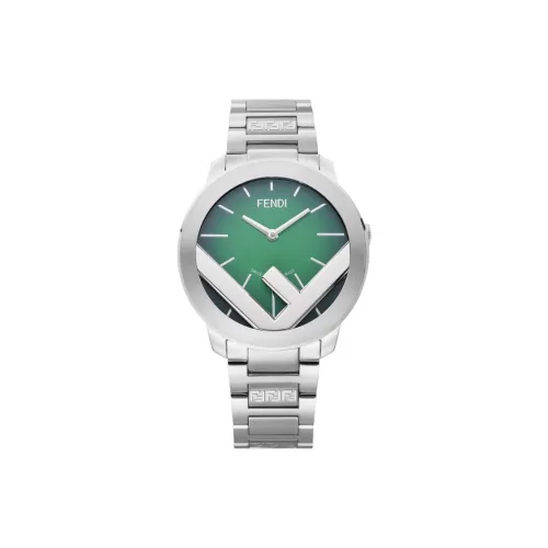 FENDI F IS FEDI серия Наручные часы Кварцевый механизм Ремешок из нержавеющей стали 41 мм Зеленый циферблат Мужские часы