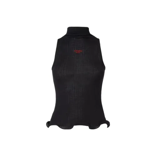 FENDI Черные Женские Майки