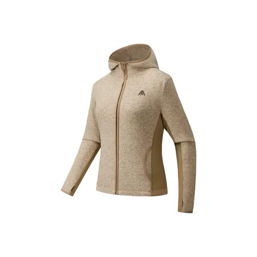 ANTA Outdoor Collection Подкладка Пальто Толстый Флисовый Костюм Женский Холодный Серый Фотиния Серый