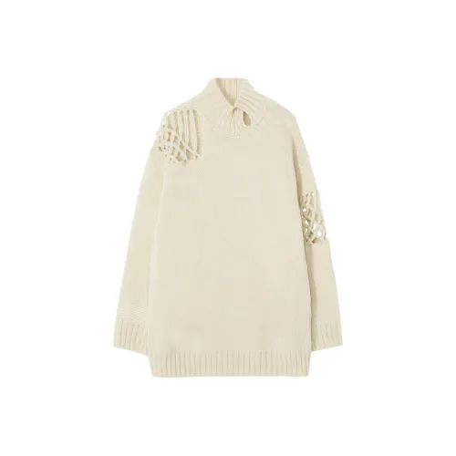 Yohji Yamamoto Pour Homme FW25 Шов MACRAME Детали Высокий Воротник PO Трикотаж Мужской