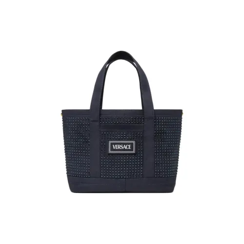 VERSACE 90S VINTAGE Хлопок Сумка Большая Детская Синяя