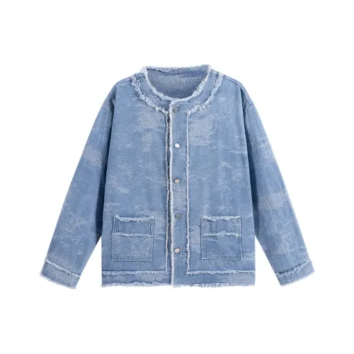 ZIAREL Синий Унисекс Джинсовые куртки