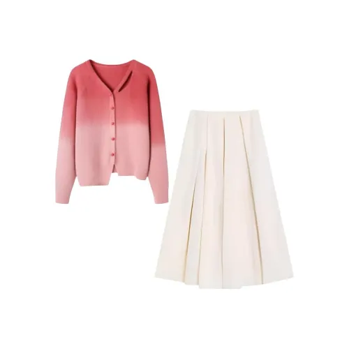 DANCANG Розовый Женские Комплекты с Юбкой