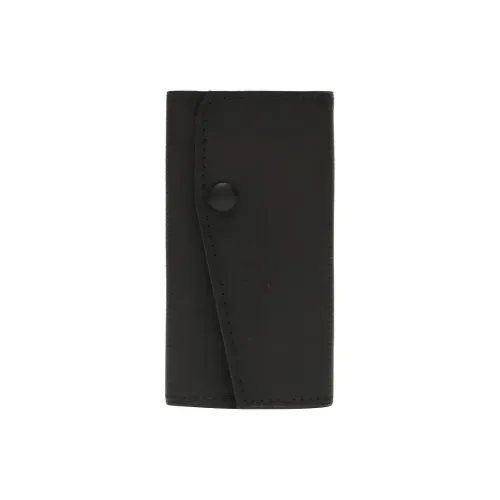 Valextra Однотонный Millepunte Телячья кожа Key Pouch Женские Черный