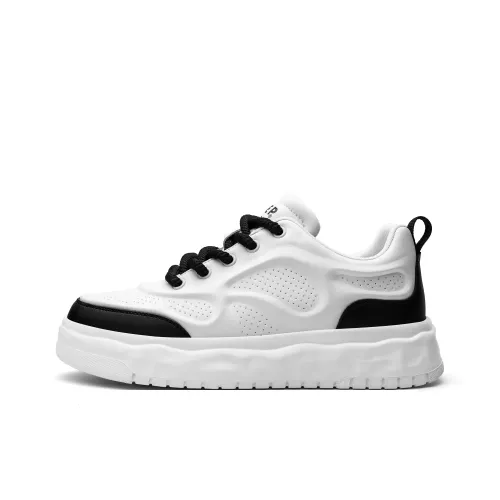 JEEP SPIRIT Износостойкие Легкие Дышащие Увеличивающие Высоту Низкие Кроссовки для Скейтбординга Унисекс Белые