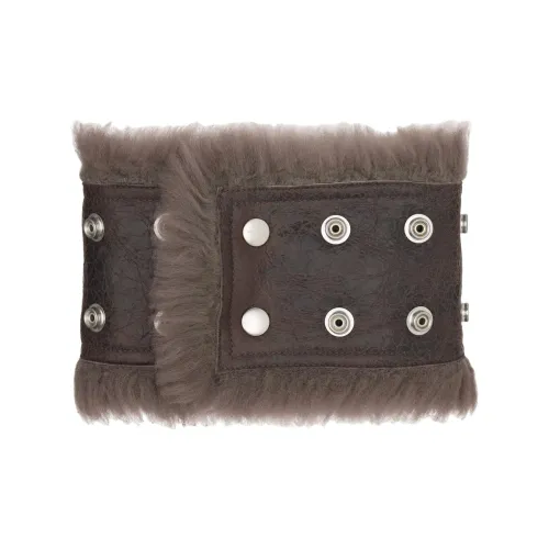 RICK OWENS совместный бренд RO Овчина Шарфы Женские Серый