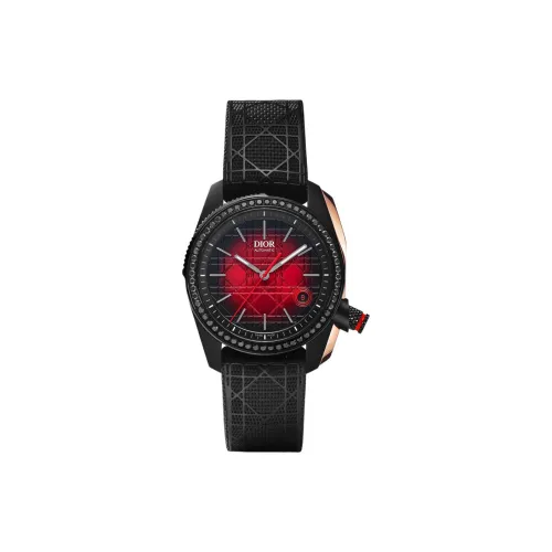 DIOR CHIFFRE ROUGE Коллекция Наручные часы Автоматический Механический Механизм Резиновый Ремешок 38 мм Красный Циферблат Унисекс