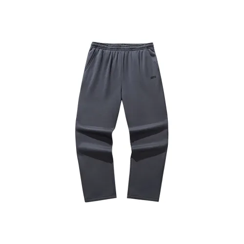 Anta Вязаные тренировочные брюки мужские серые одежда