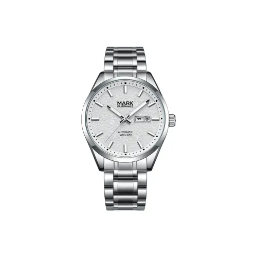 FAIRWHALE Автоматический Механический Механизм Металлический Ремешок Часы Мужские Белый Циферблат