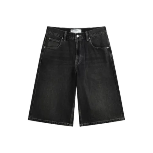 Hollister Мужские джинсовые шорты черного цвета