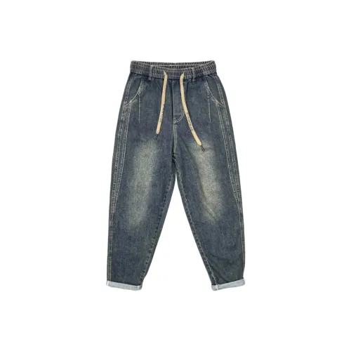 CAT'S PAW Винтажные синие унисекс джинсы