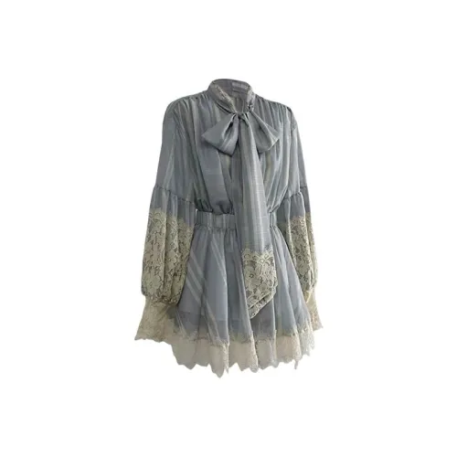 COVT Рубашка+Короткая Юбка Женские Комплекты с Юбкой