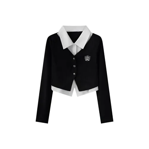 DANCANG Cropped Polo Shirt Women's