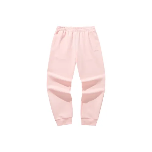 ANTA Вязаные тренировочные брюки женские абрикосово-розовые
