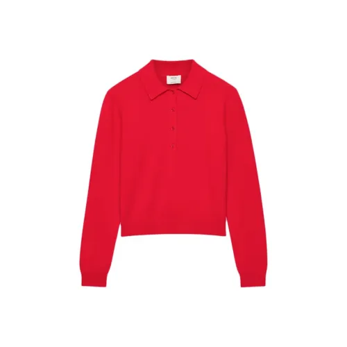 ARITZIA FW25 Bare кашемир POLO длинный рукав кашемир свитер женский