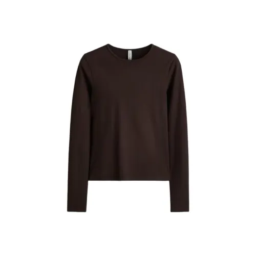 H M Темно-коричневый Женский Трикотаж