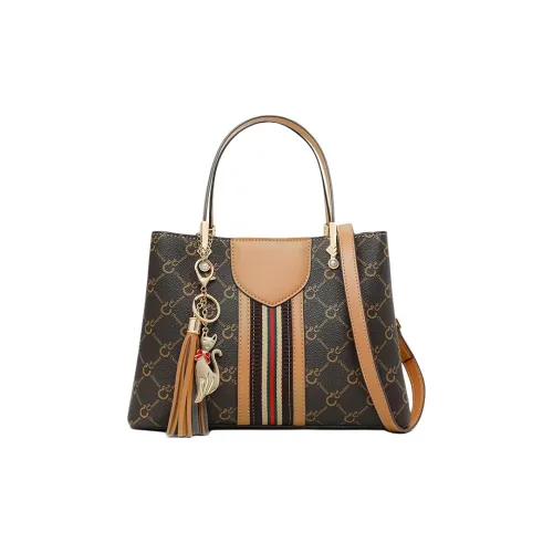 C°BANNER Синтетическая кожа Сумка-тоут через плечо одно плечо обычная женская кофейного цвета