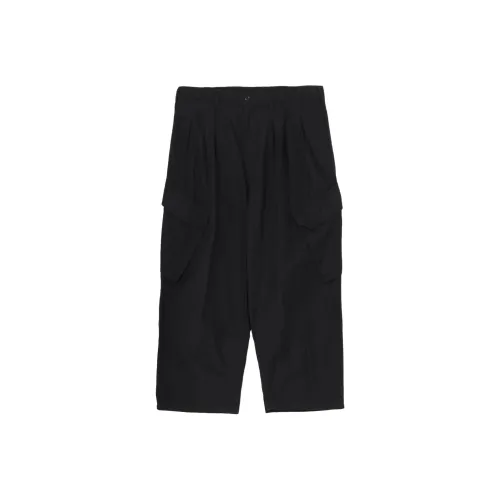 Yohji Yamamoto Pour Homme FW25 BS Узор "елочка" 12TUCK Work Брюки Карго Брюки Мужские