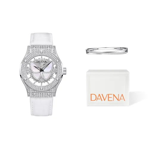DAVENA Кварцевый механизм Женские часы Possession Collection 39мм*39мм*12мм Скелет