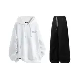 Комплект (белый топ+черные брюки)