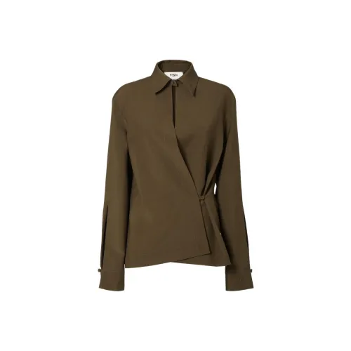 FENDI Зеленые Женские Рубашки