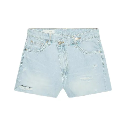 ZARA Светло-синие женские джинсовые шорты