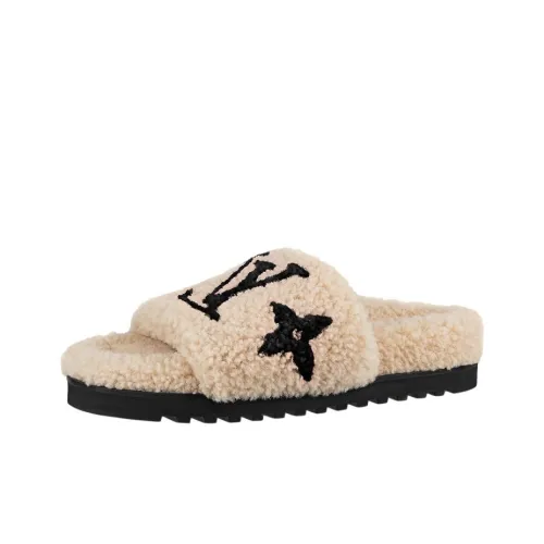 LOUIS VUITTON Paseo Comfort Резиновая подошва Быстросохнущий Слипоны Женские Белые