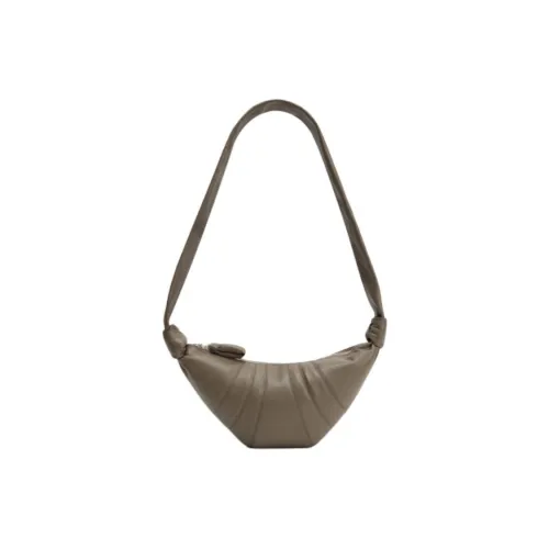 Lemaire Croissant Series Коровья кожа Сумка через плечо Маленькая Унисекс Темный хаки